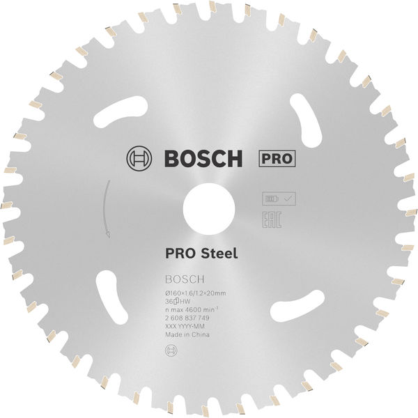 Bosch PRO&nbsp;Steel cordless Kreissägeblatt, 160 x 1,6 x 20&nbsp;mm