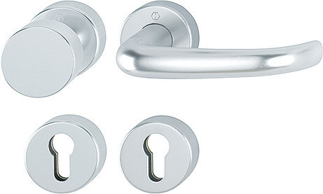 HOPPE FH Wechselgarnitur San Francisco mit Rosetten FS-58/42H/42HS/1301, Aluminium