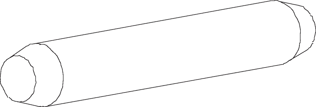 Strichzeichnung, Zylinder, Bogen, Waffe