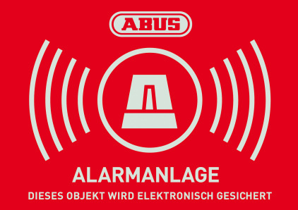 Produktbild ABUS Warnaufkleber "Alarmanlage"