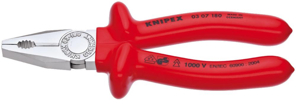 KNIPEX Kombinationszange  VDE tauchisoliert 180mm