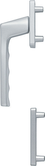 HOPPE Fenstertür-Halbgarnitur Toulon 0737FA-1/51N/51NS, N 10, Profilzylinder gelocht