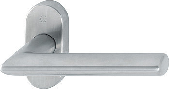 HOPPE FH Drücker-Halbgarnitur Stockholm ohne Schlüsselrosette FS-E1140F/55, Edelstahl