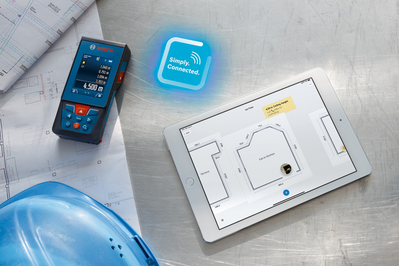 Bosch Laser-Entfernungsmesser GLM 50-27 CG mit BA 3.7V 1.0Ah A und USB-C-Kabel