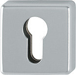 HOPPE Schlüsselrosette 52S,eckig,PZ, 9mm,F9