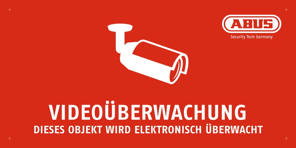 ABUS Security Center ABUS Warnaufkleber 
