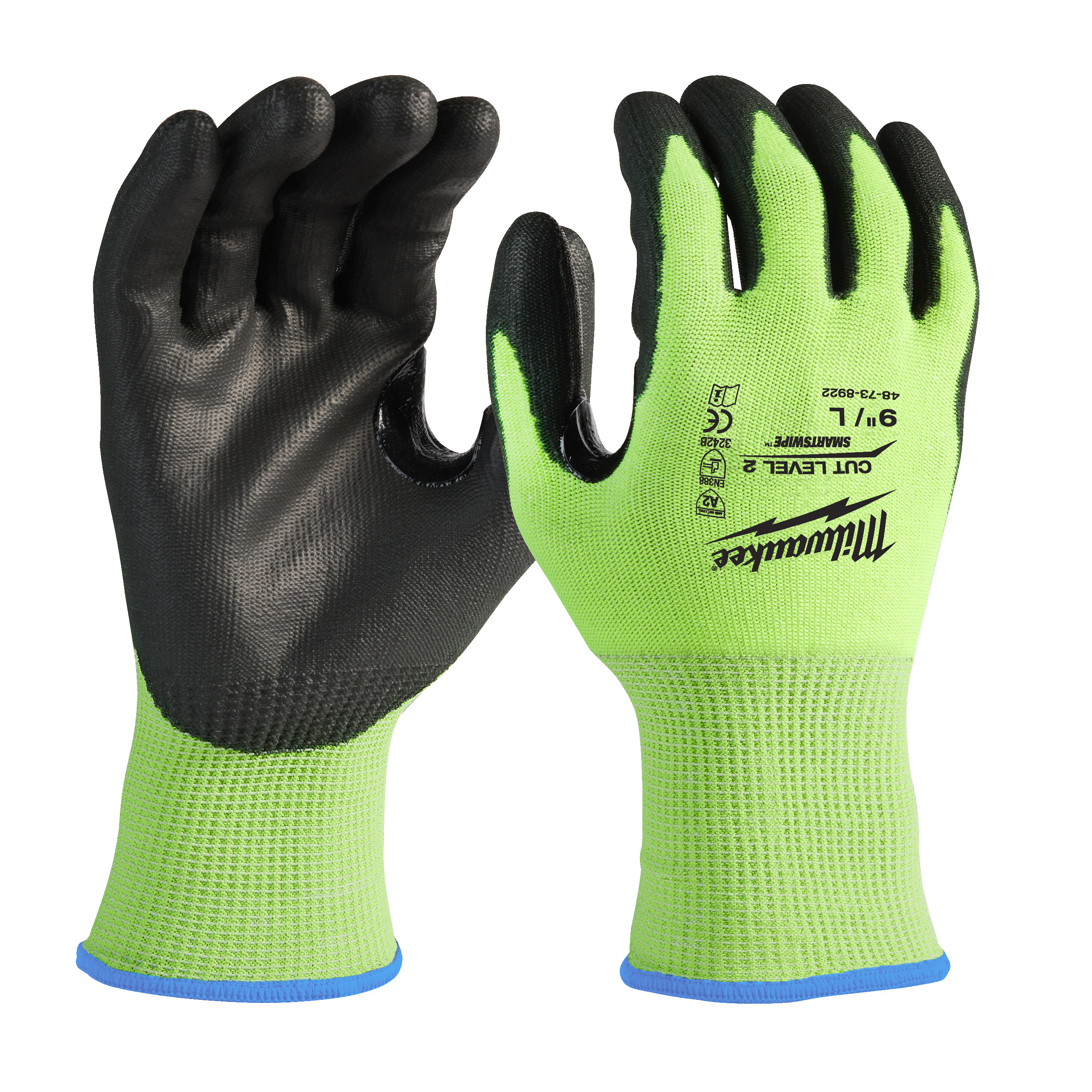 Milwaukee Schnittschutzhandschuhe Größe 10 (XL) Hi-Vis Klasse 2/B