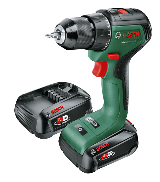 Bosch Akku-Bohrschrauber UniversalImpact 18V-60, 2 x Akku PBA 18V 2.0Ah, Tragekoffer