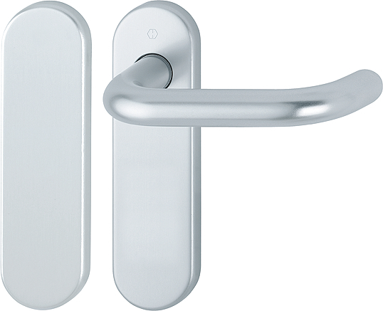 HOPPE FH-Standflügelgarnitur mit Kurzschild Paris FS-138F/353K, Aluminium