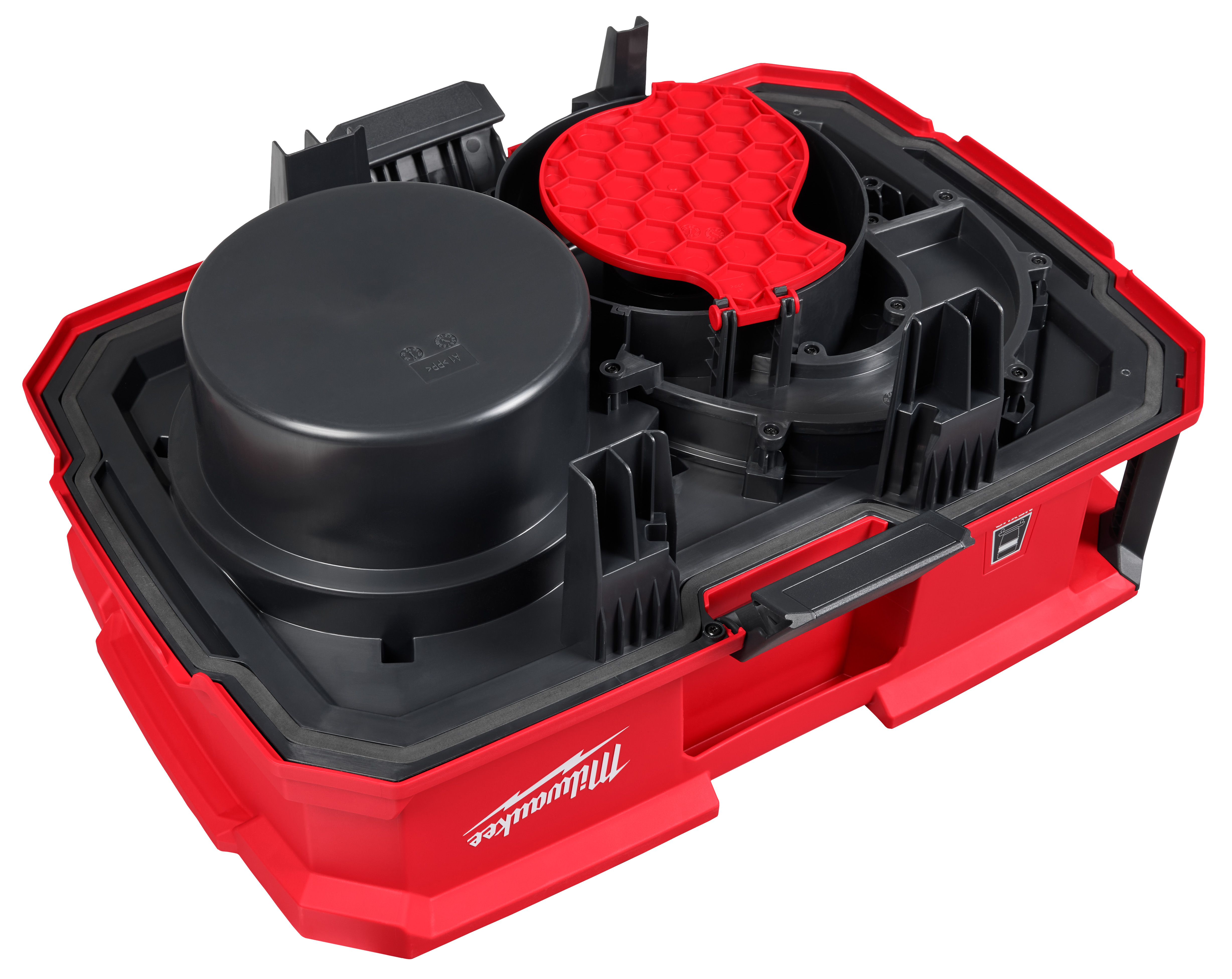 Koffer-Organisator, Werkzeug-Organizer, rot-schwarz, Werkzeugkasten, Aufbewahrungssystem