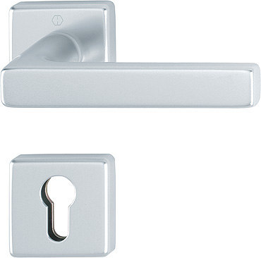 HOPPE Drücker-Halbgarnitur Dallas mit Rosetten 1643/52/52S, Aluminium