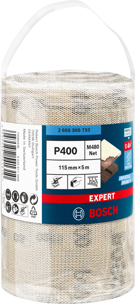 Bosch EXPERT M480 Schleifnetzrolle, 93&nbsp;mm, 5&nbsp;m, K 320