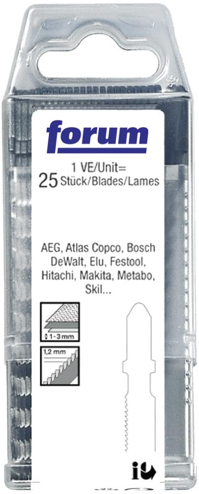 Stichsägeblatt für Metall, gerader, feiner Schnitt, FORUM