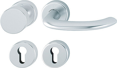 HOPPE Wechselgarnitur Marseille mit Rosetten 58/42H/42HKVS/1138, Aluminium