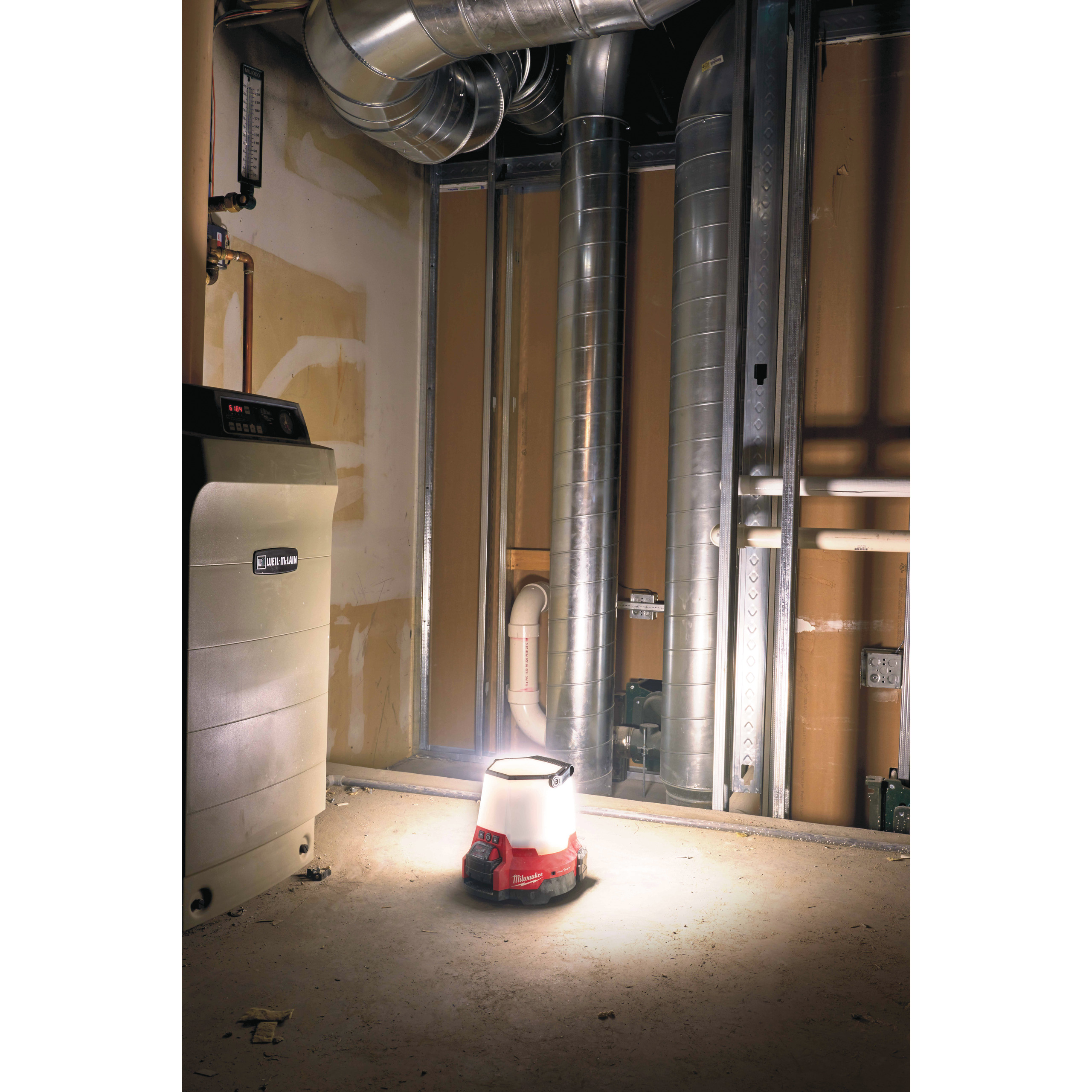 Milwaukee Akku-Strahler M18 Akku-Bauleuchte M18ONESLSP-0 (SCHUKO GALP socket)