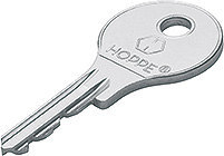 HOPPE Fenstergriffschlüssel, gleichschließend, Eisen, vernickelt