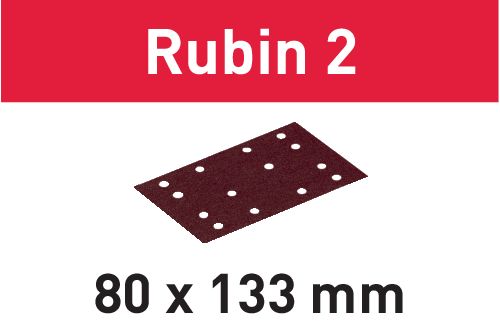 Schleifstreifen Rubin 2 STF 80X133 P220 RU2/50