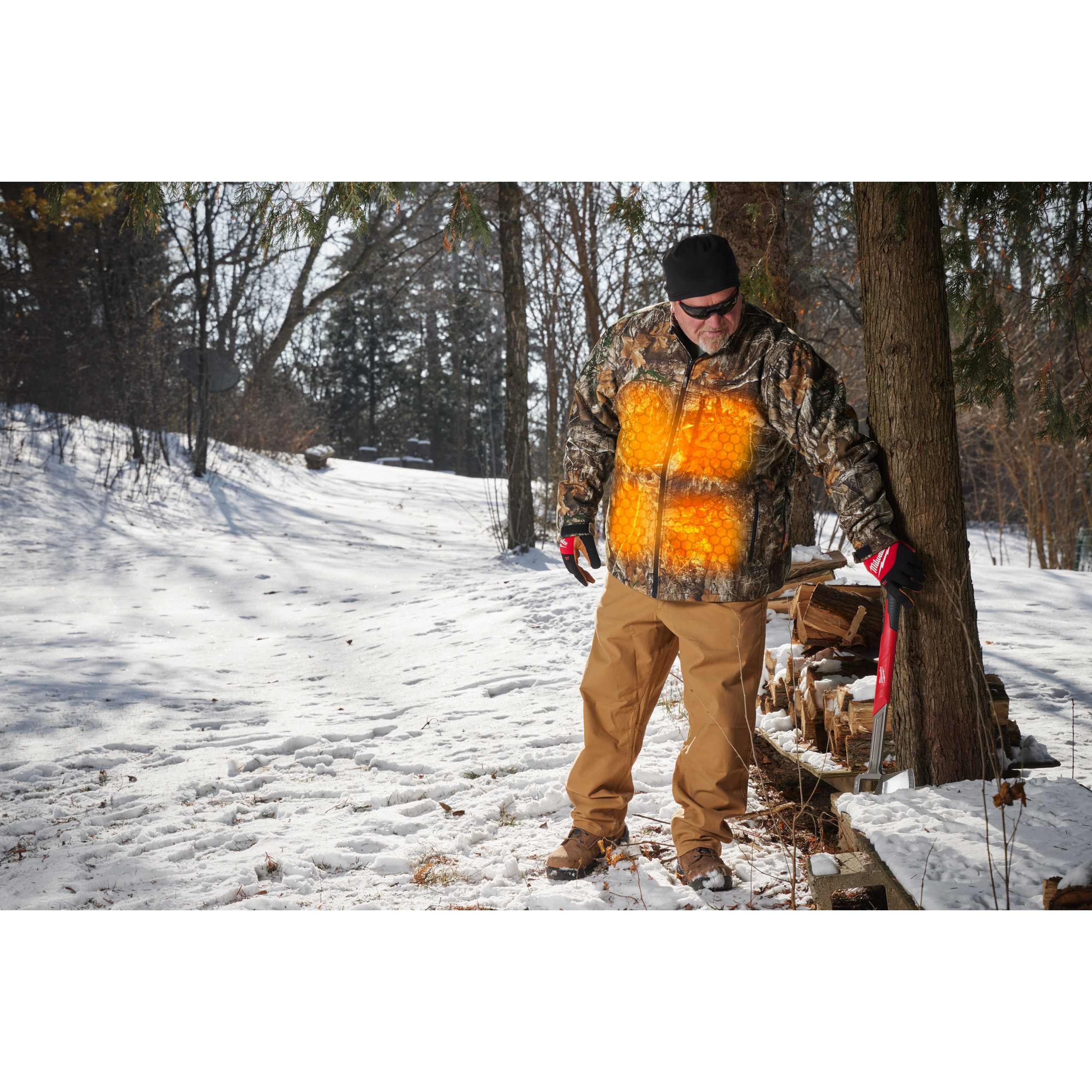 Milwaukee Akku-Heiz-Jacke 12 V Herren Camouflage, ohne Akku u. Ladegerät M12 HJCAMO7-0 (XL)