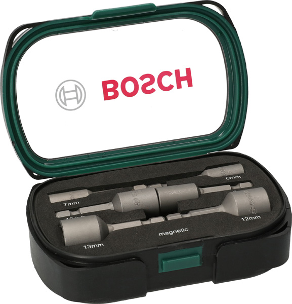 Bosch 6-teilig Steckschlüssel-Set, 50 mm, 6 - 13