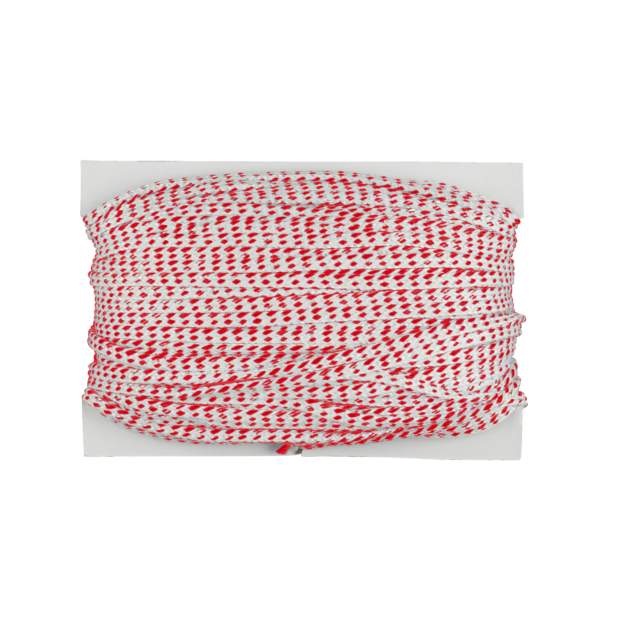 Drei‑faches Seil, Kordelkordel, Schnur, Rot-weiß gemustert, Kordelrolle