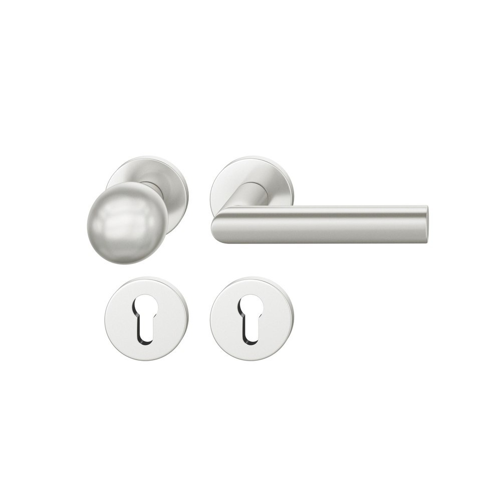 FSB Wechselgarnitur mit Rosetten 12 1108, Knopf 0 802, VK 8, rund, Aluminium