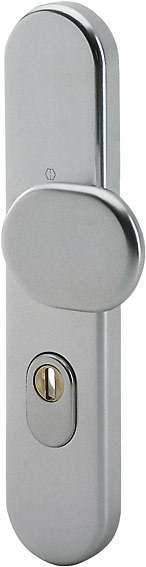 HOPPE Sicherheits-Halbgarnitur 86G/3332ZA,LS ov.,15mm,ES1,ZA/PZ 72/8,F9,TS 37-42