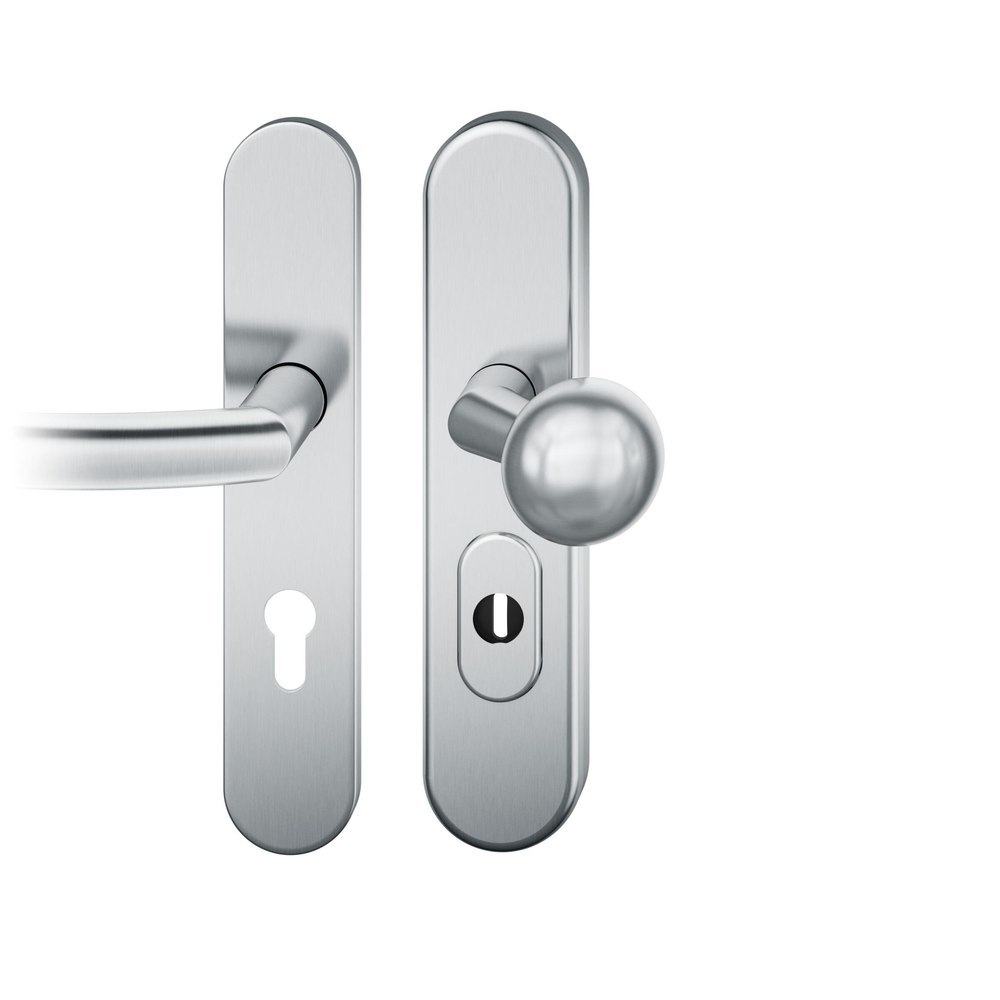 FSB Schutz-Wechselgarnitur mit Langschild 73 7378, oval, VK 8 mm, 15 mm, Edelstahl