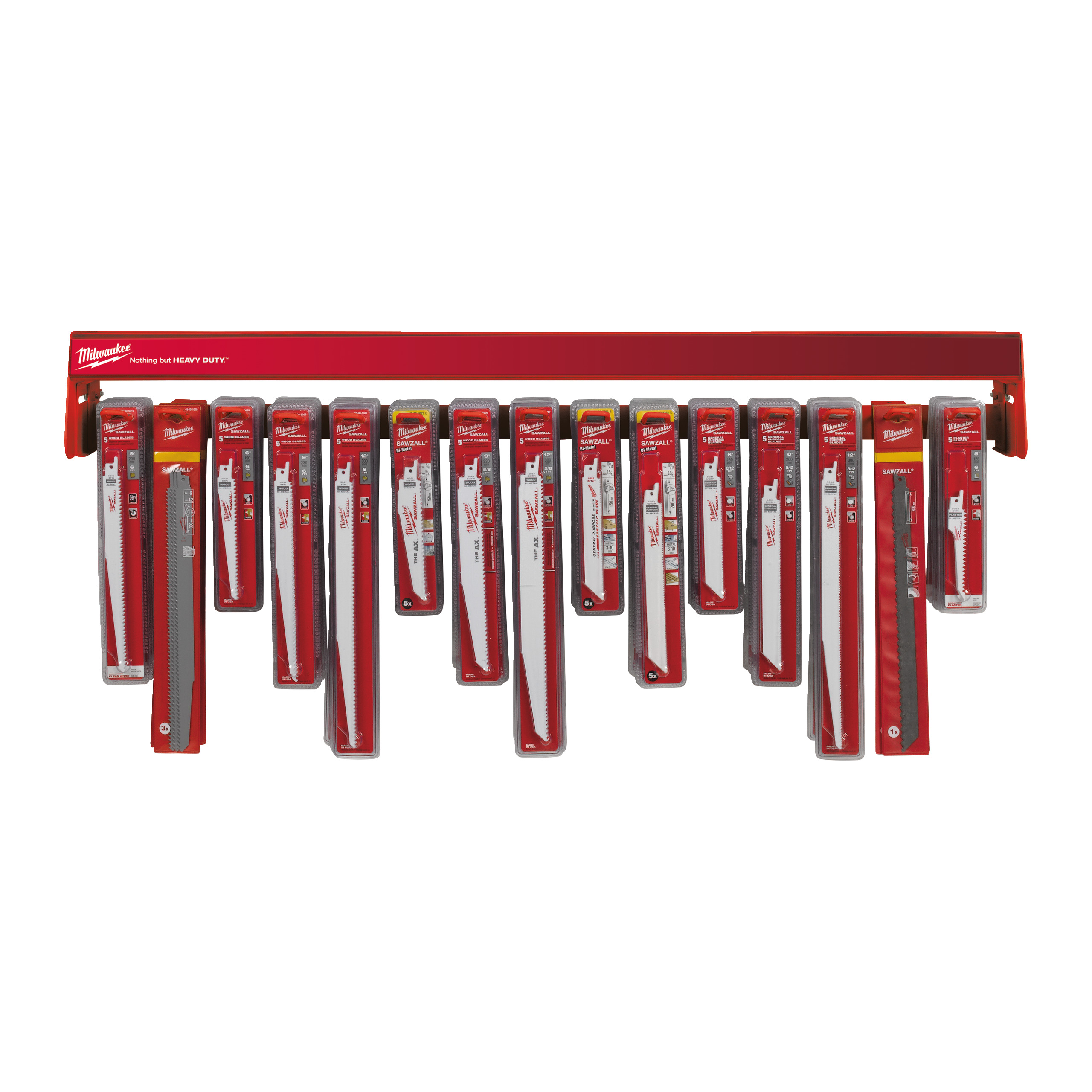 Sägeblätter, Sägeblätter-Set, Werkzeugset, Rote Griffe, Milwaukee