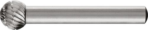 PFERD HSS-Frässtift, 6-mm-Schaft-Ø, Kugelform F, ohne Spanbrecher, Zahnung 3