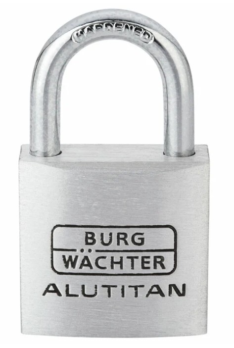 Vorhangschloss Burg Wächter Alutitan 770, Aluminium massiv