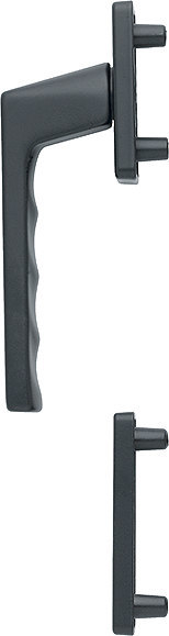 HOPPE Fenstertür-Halbgarnitur Toulon 0737FA-1/51N/51NS, N 10, Profilzylinder gelocht