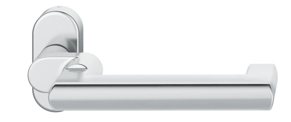 FSB FH-Drücker-Halbgarnitur ohne Schlüsselrosette 06 1031, oval, VK 9 mm, Edelstahl