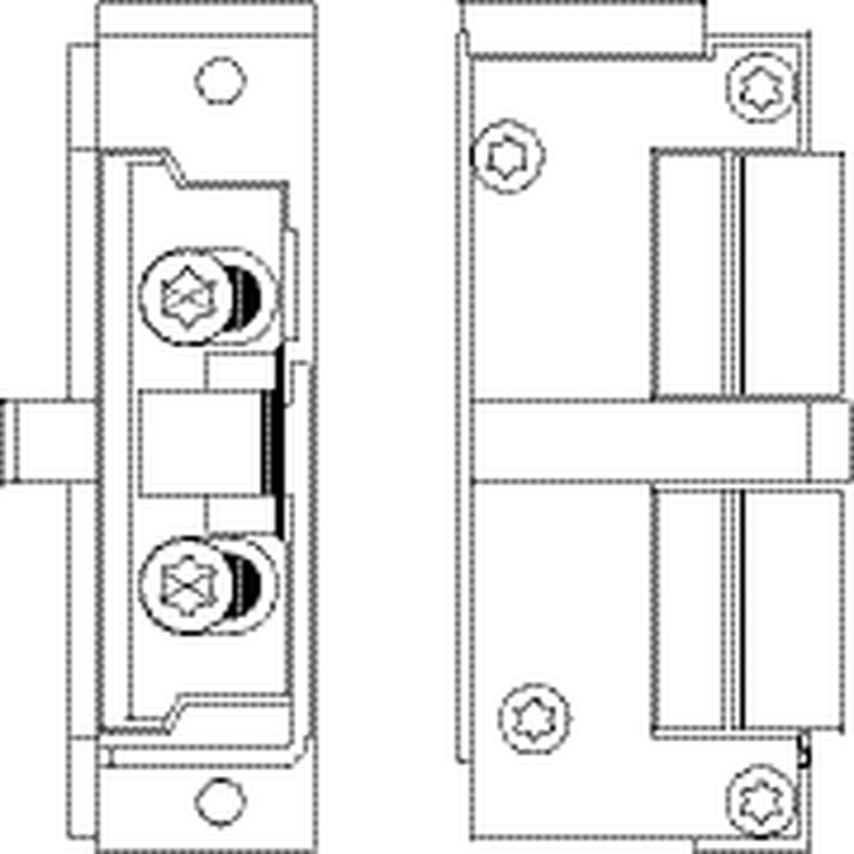 Strichzeichnung/Illustration Elektro-Türöffner GEZE A5000 48V