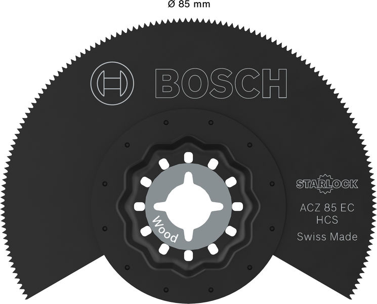 Bild der Produktabmessungen, Zahnkranz, Kreissägeblatt, Bosch, Starlock, Swiss Made