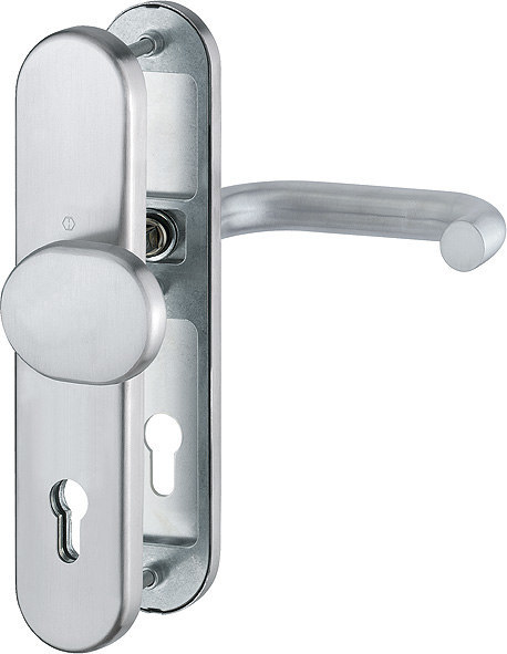 HOPPE FH Schutz-Wechselgarnitur Paris mit Langschild FS-E86G/3331/3330/138F, Edelstahl