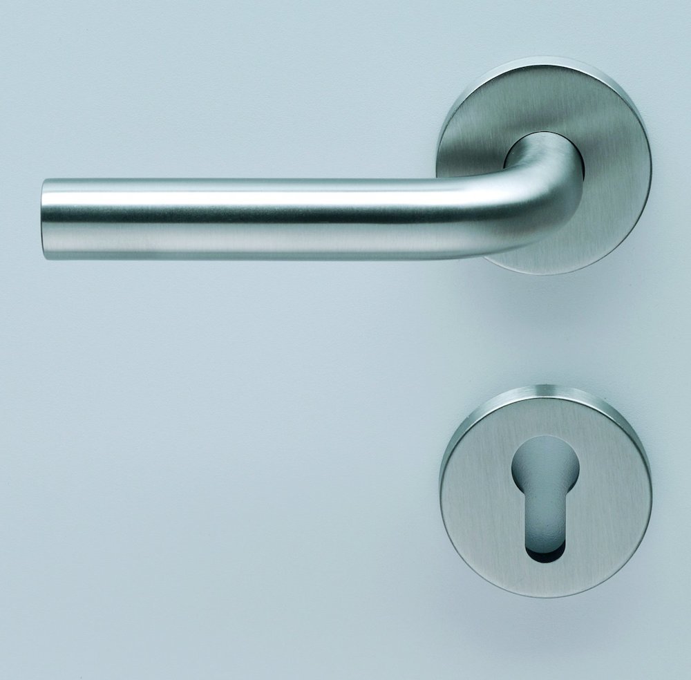 HELO Wechselgarnitur mit Rosetten rund EST.WG 51/K5, VK 10, Edelstahl