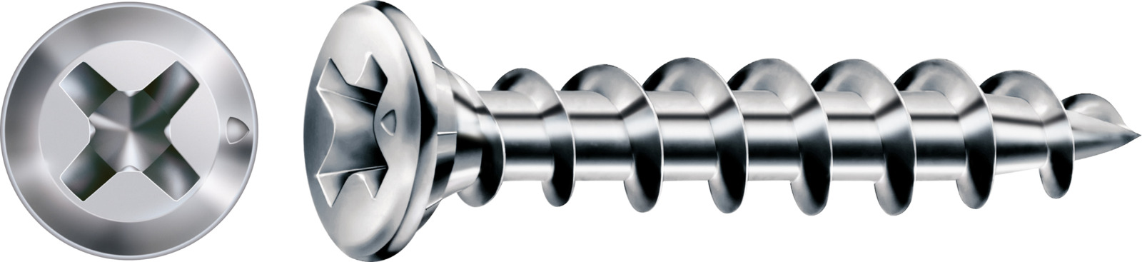 SPAX Fensterbauschraube FEX-KS WIROX -  Spezialgewinde, Senkkopf, Kreuzschlitz, selbstb. Spitze