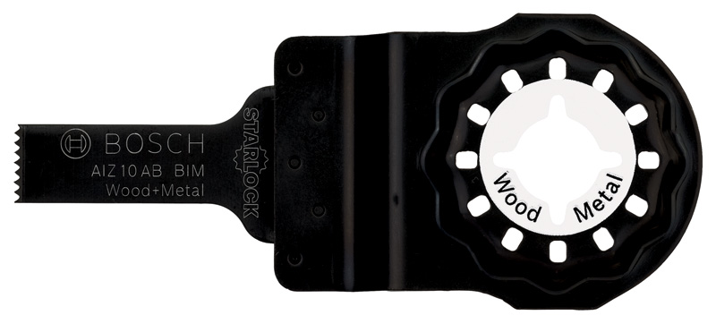 Bosch BIM Tauchsägeblatt AIZ 10 AB, Wood and Metal, 20 x 10 mm, 1er-Pack