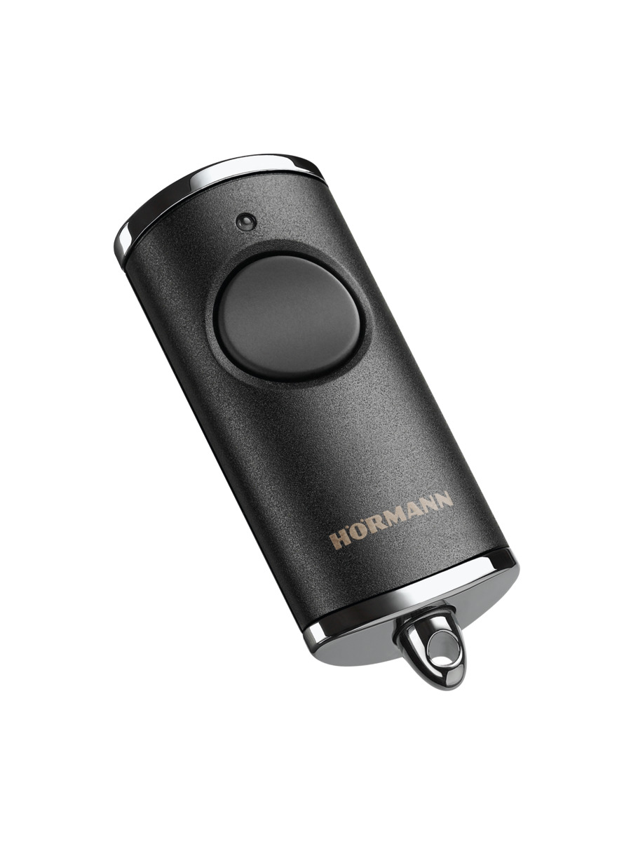 Hörmann Handsender HSE 1, BiSecur, chrom schwarz mit Struktur