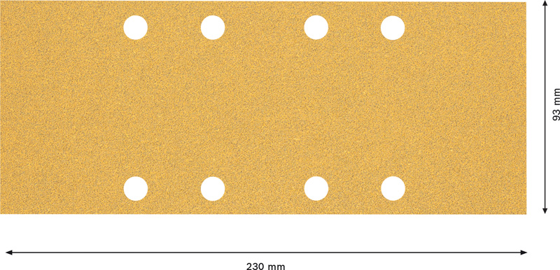 Bosch EXPERT C470 Schleifpapier, 115 x 107 mm, K 180, 50 Stück