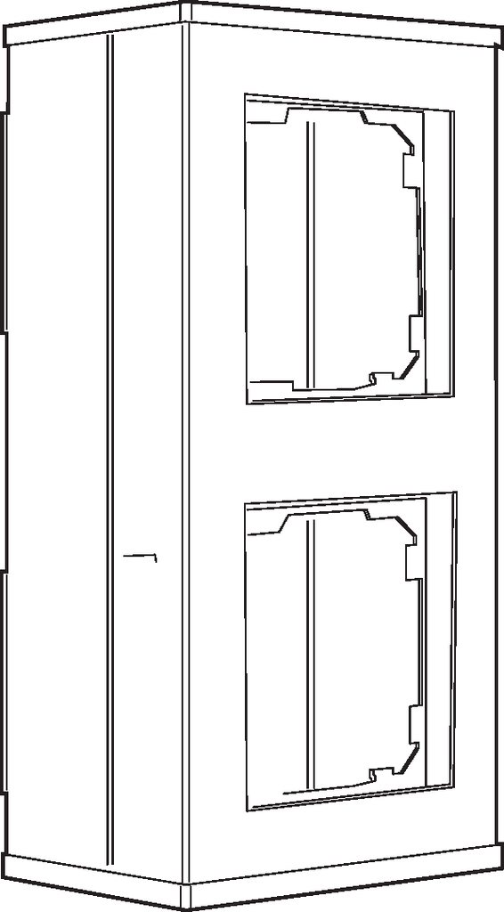 Strichzeichnung, Wandschrank, Schrank, Mobiliar, Kabinett