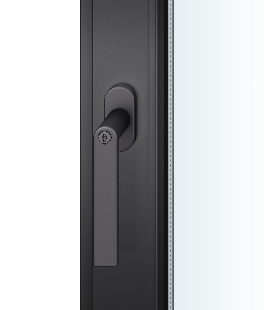 FSB Fenstergriff 34 1244, abschließbar, ovale Rosette, TBT Ls., Aluminium