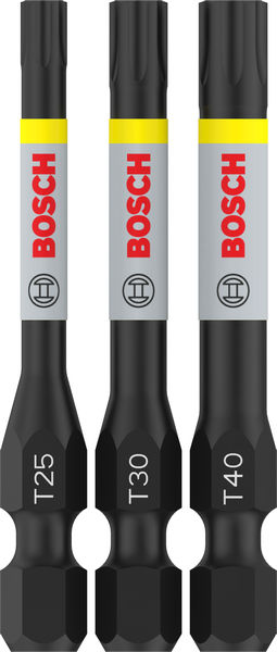 Bosch PRO Torx Impact Bit, T25, T30, T40, 55&nbsp;mm, 3-tlg.