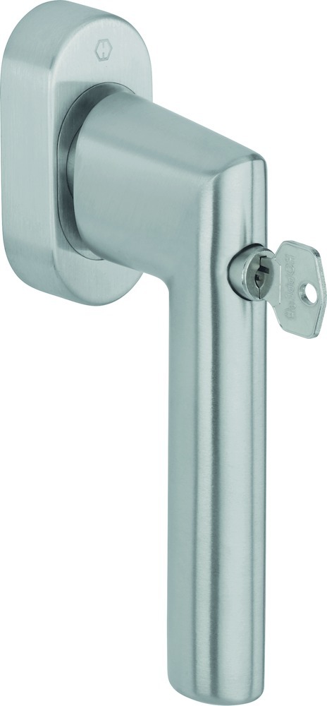 HOPPE Fenstergriff Amsterdam absperrbar E0400S/UD9056 TBT 4, mit Schrauben, Edelstahl