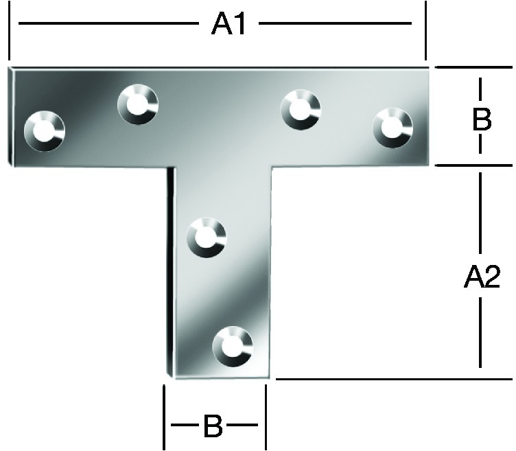 T-Flachverbinder VORMANN AUGUST verzinkt