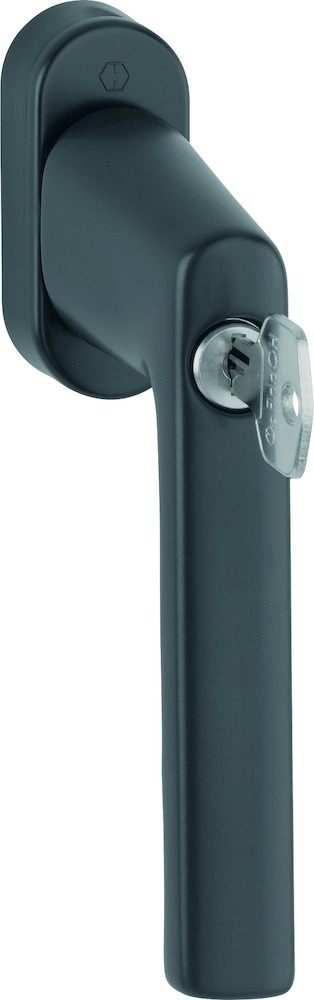 HOPPE Fenstergriff Hamburg 0700LS/U26 100NM, abschließbar, oval,7/32-42,F9714M