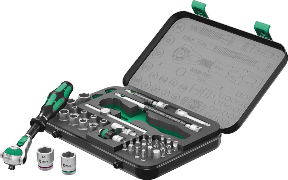 WERA Kraftform  Kompakt ZYKLOP speed 42-teilig