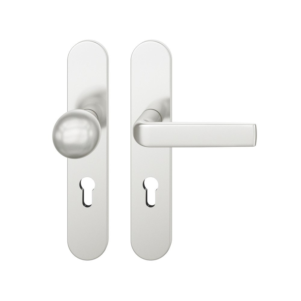 FSB Wechselgarnitur mit Langschild 12 1267, ASL, VK 8, oval, mit Nocken, ZT, Aluminium