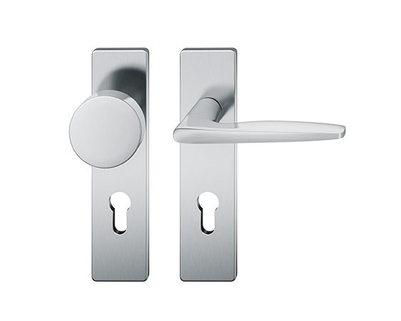 FSB Wechselgarnitur mit Kurzschild 12 1058, ASL, VK 8, eckig, mit Nocken, Aluminium