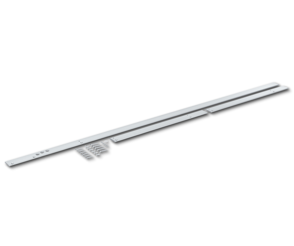 Montageplatte GEZE für ISM/R-ISM/E-ISM-Gleitschiene BG, Aluminium